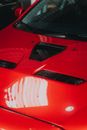Close-up of a Car Hood with Vents