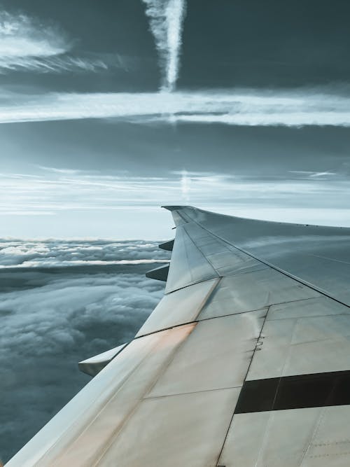 Free stock photo of above clouds, above ground, aeroplane