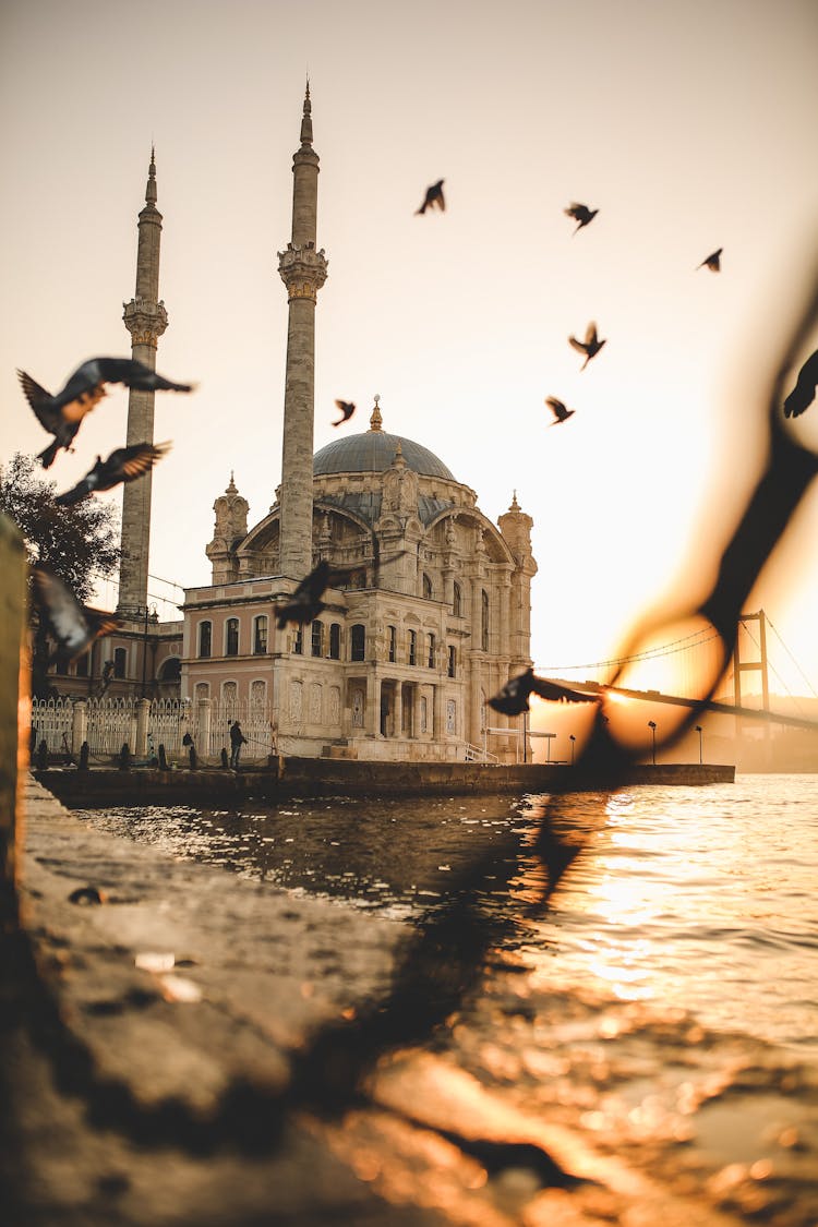 Mosque By A Bay 