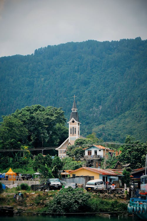 Free stock photo of alam, gereja, village
