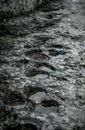 Water Splash on Gray Rock