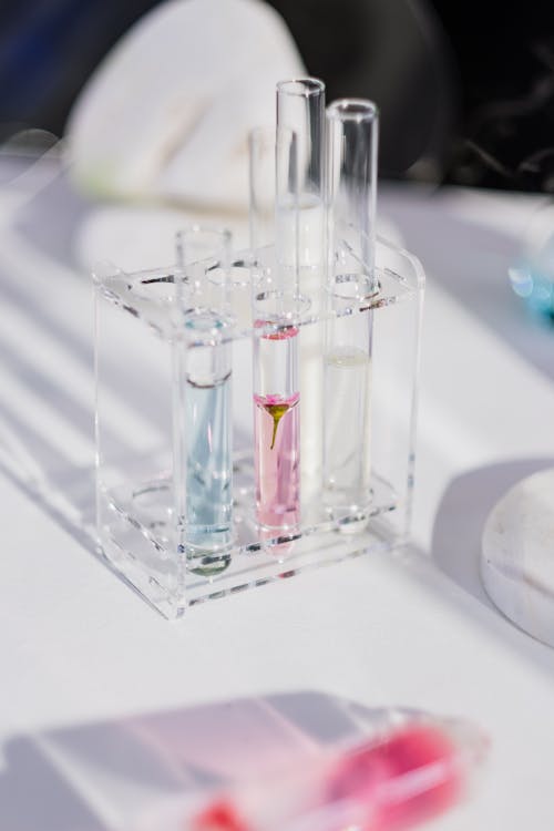 Test Tubes on Table