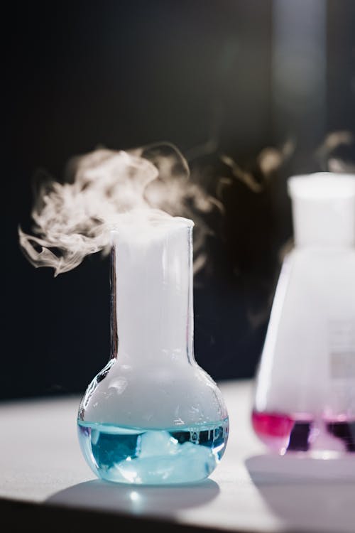 Free Close-Up View of Chemical Reactions Stock Photo