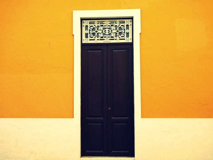 A Door To A Building