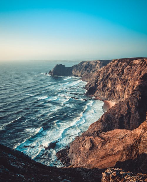 Majestic Cliffs and Sea Waves