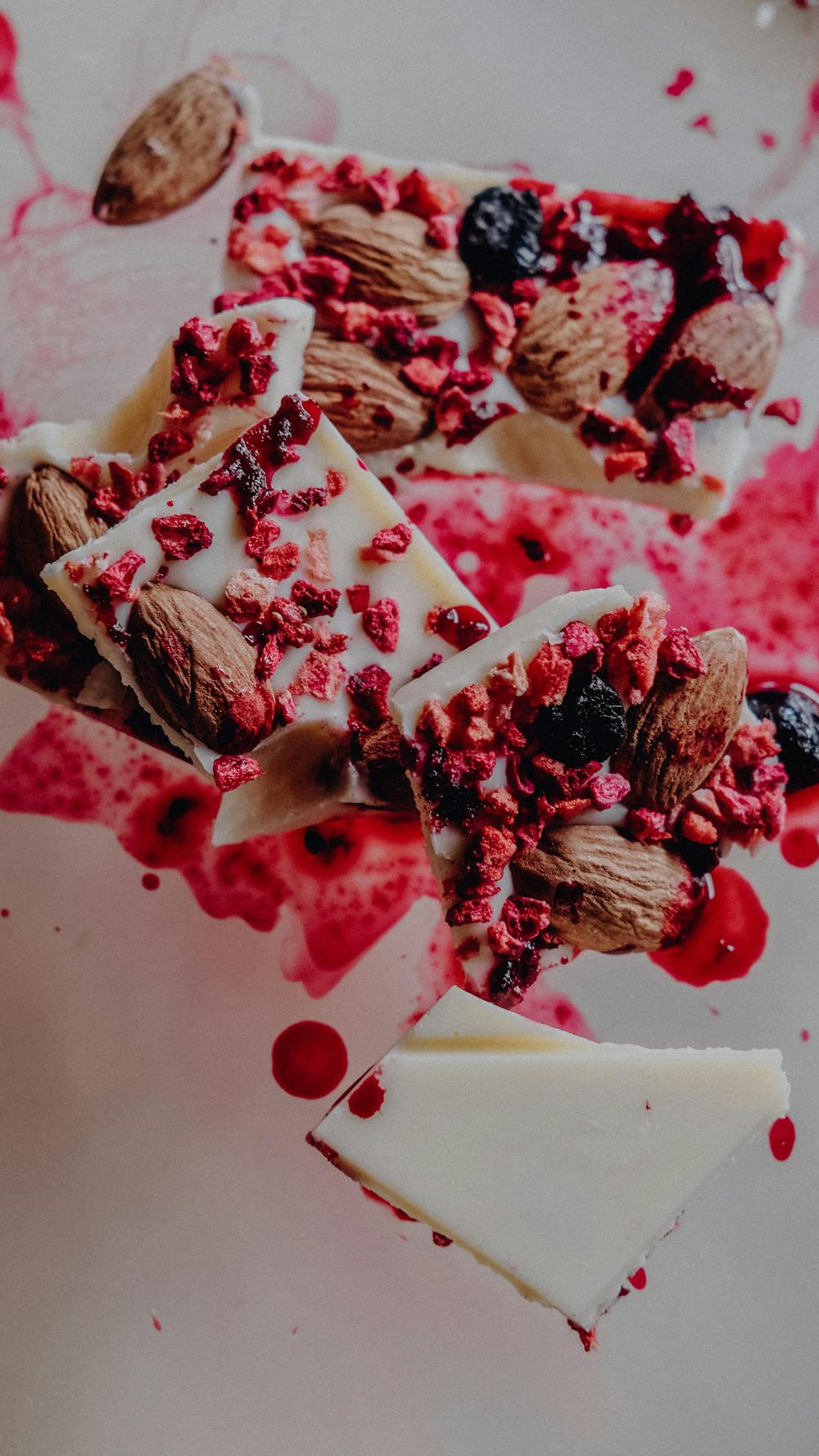 Ruby Chocolate Bark with Nuts and Berries