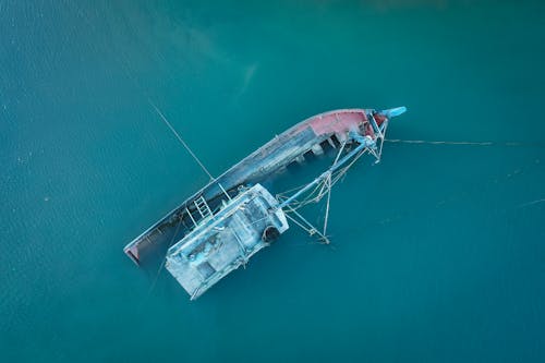 Foto profissional grátis de aerofotografia, água, barco