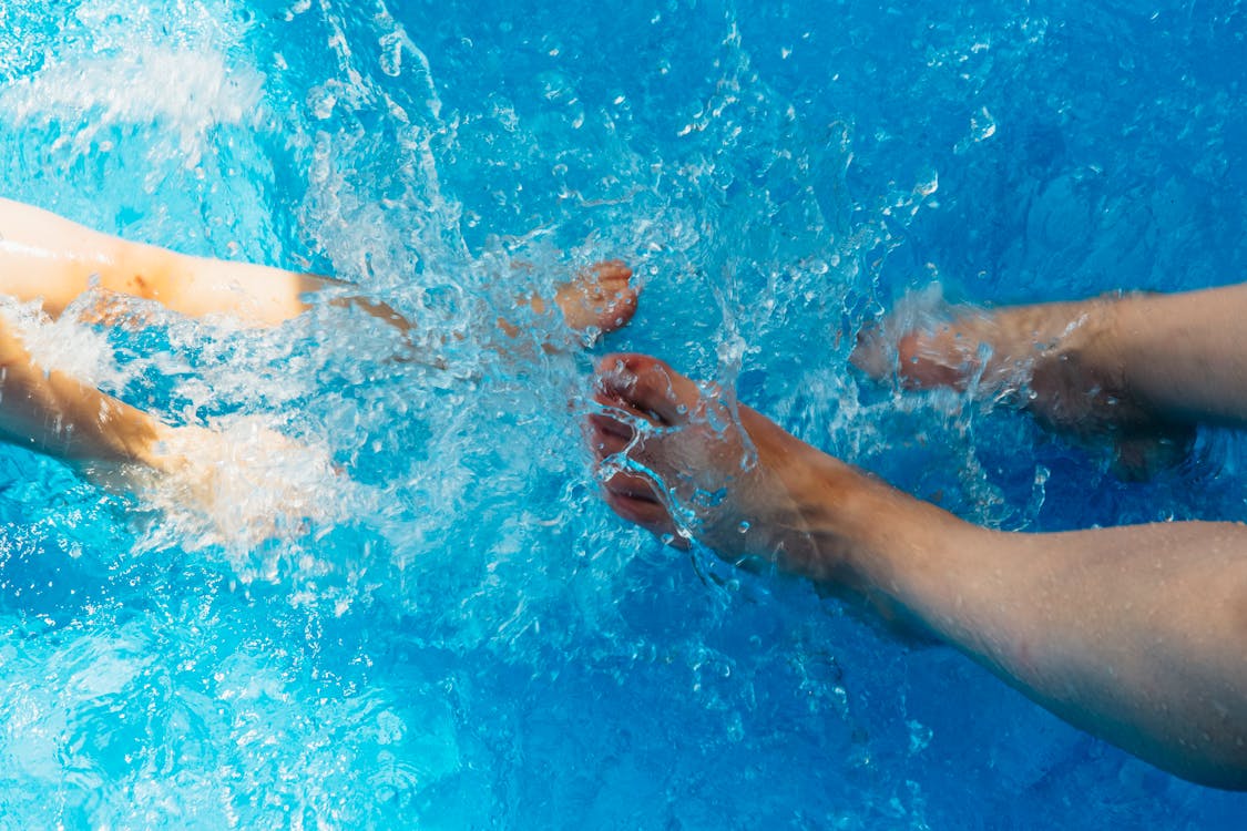 feet in pool