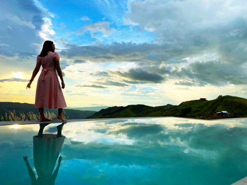 Free stock photo of blue sky, clouds, dress Stock Photo