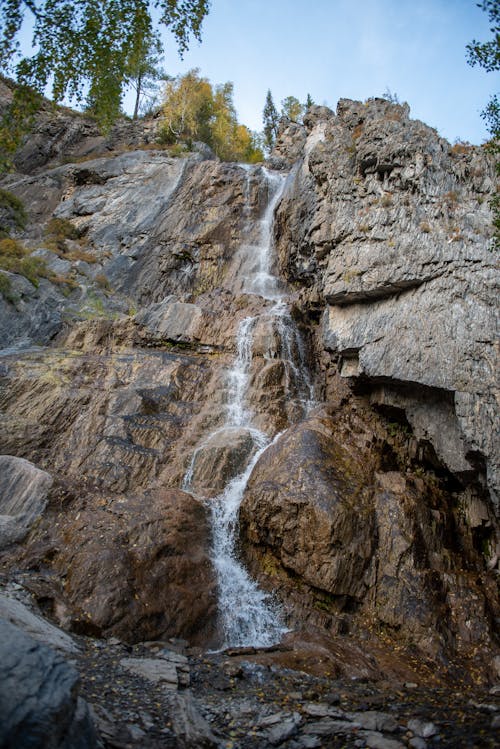 Water Flowing on Rocks