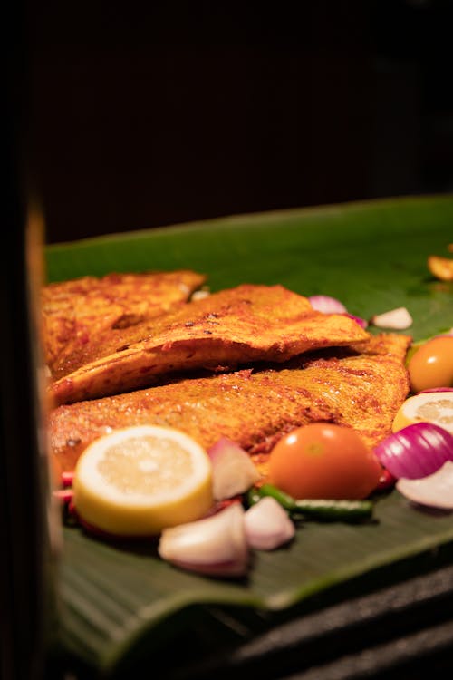 Ingyenes stockfotó grillezett hal, ikan panggang, maláj étel témában