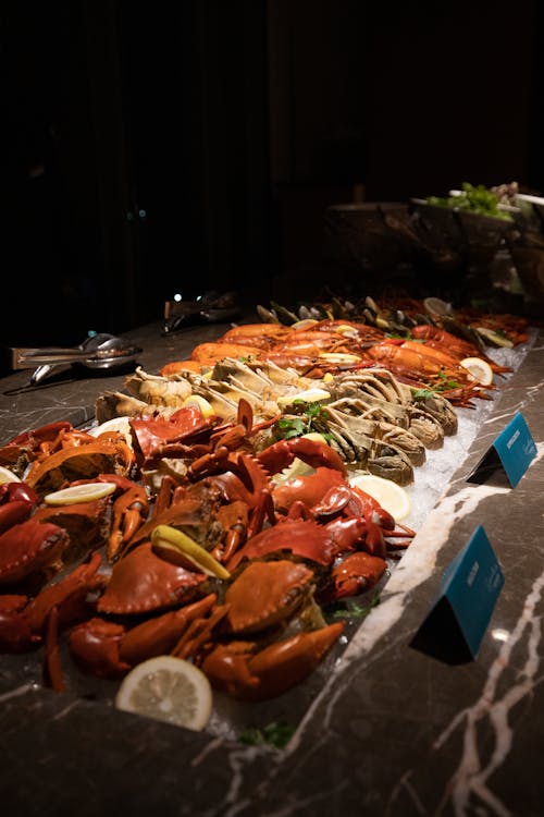 Free stock photo of buffet, crab, seafood