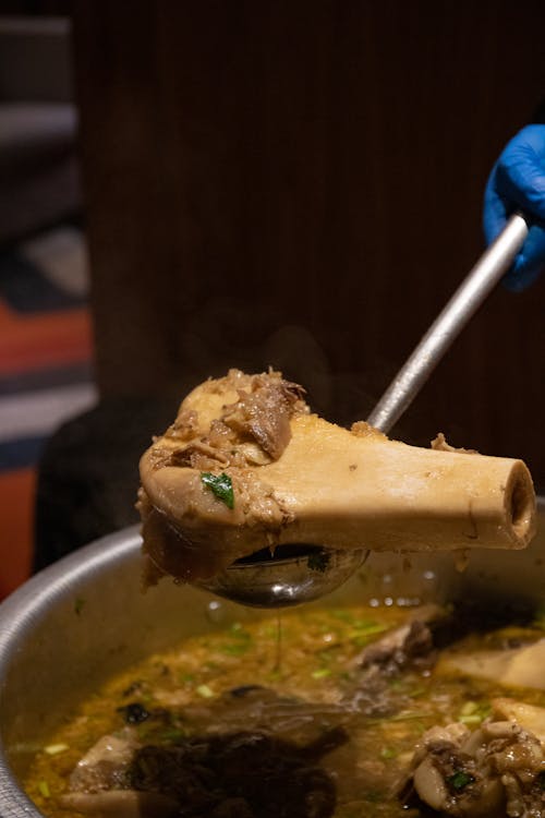 Free stock photo of beef bone, beef bone broth, beef bone soup