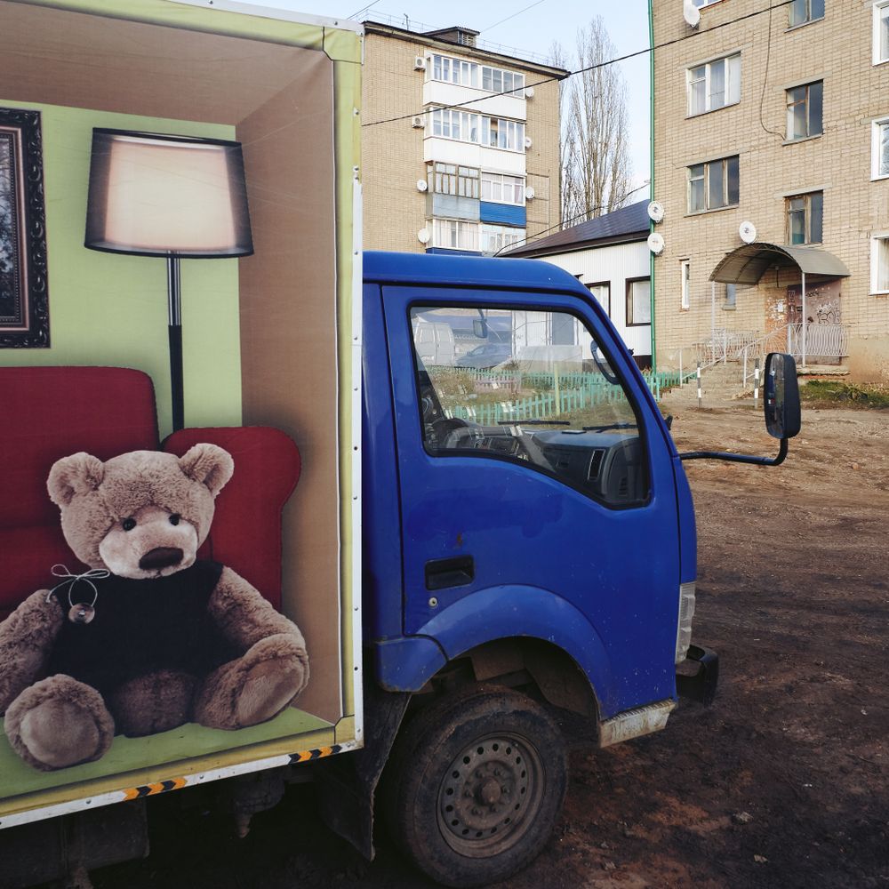 Full Sutton — man and van team loading a removal van