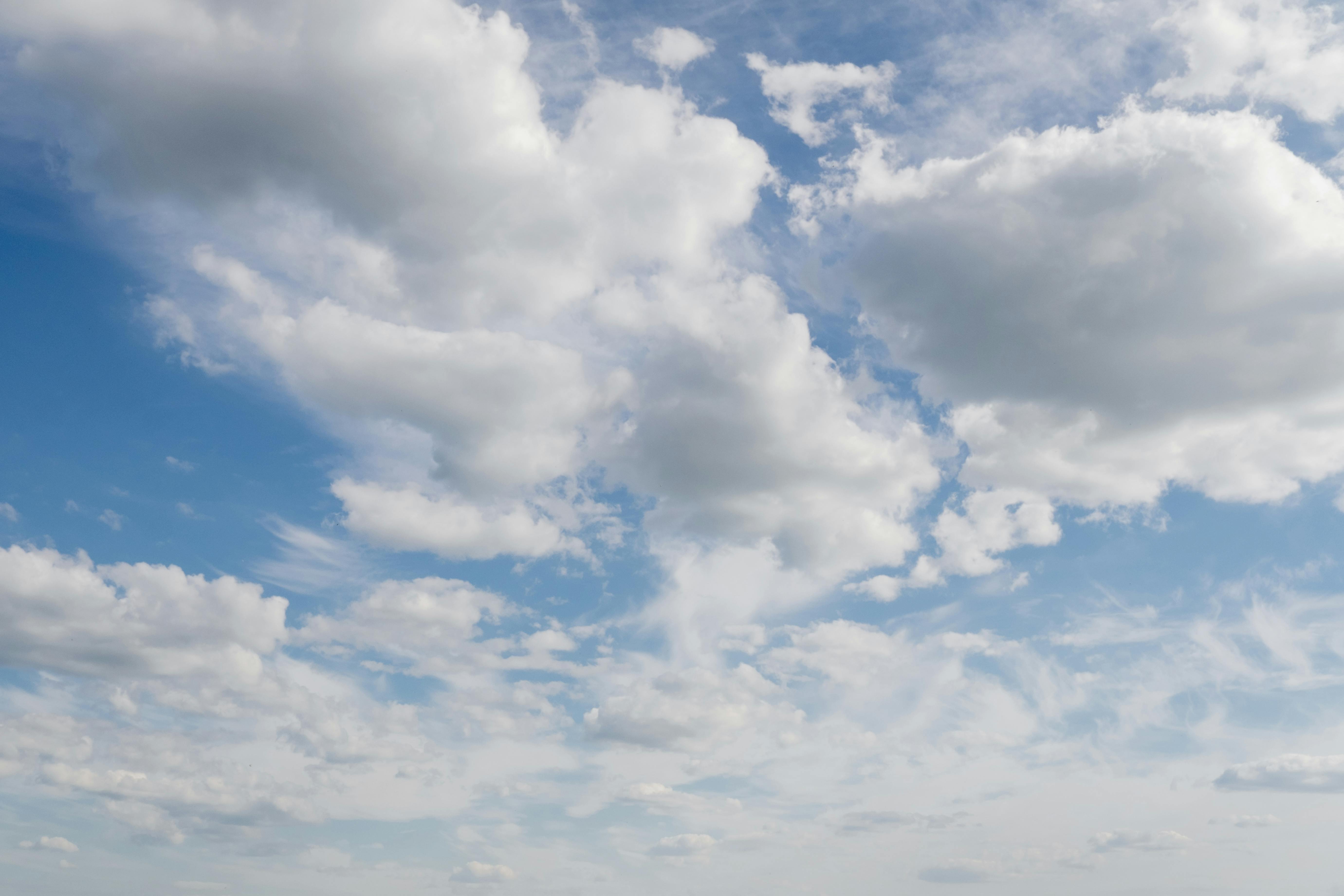 white clouds on sky