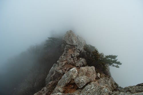 바위, 바탕화면, 박무의 무료 스톡 사진