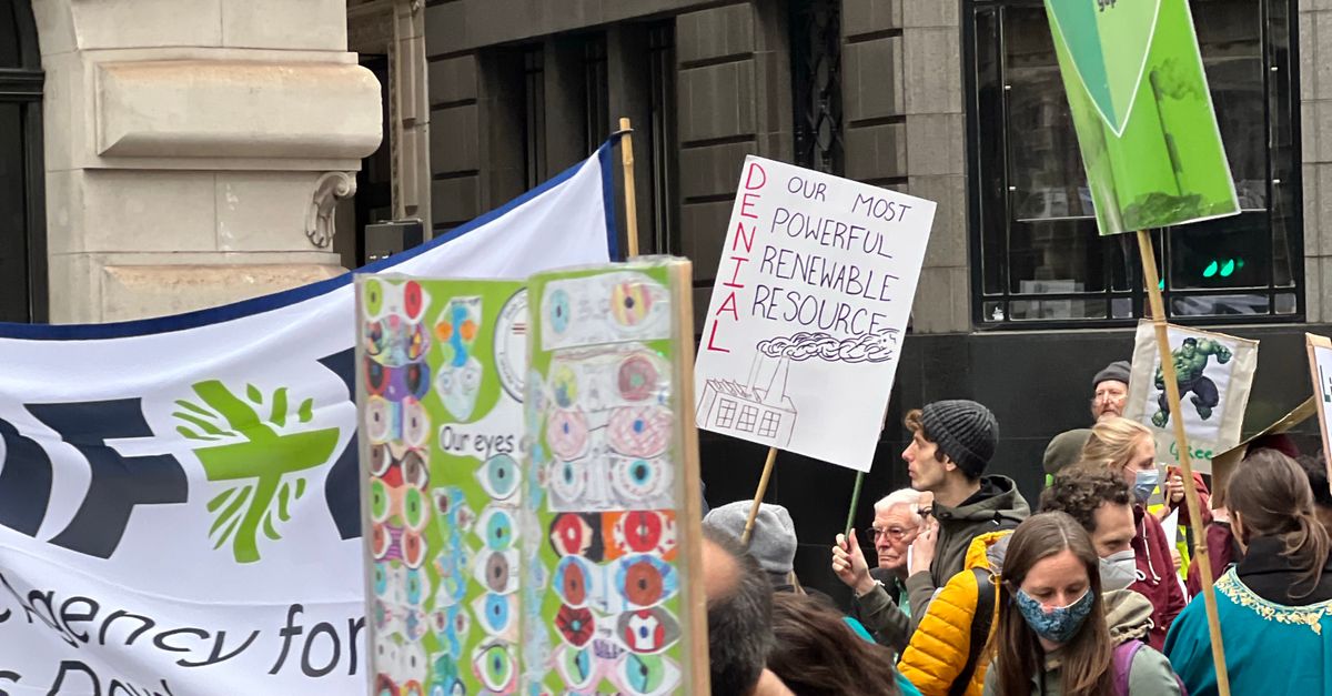People Doing Rally Near Building · Free Stock Photo