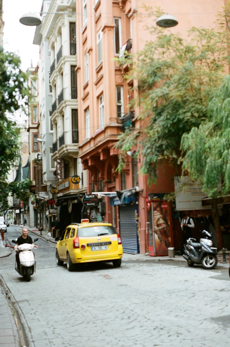 Cobblestone City Street 