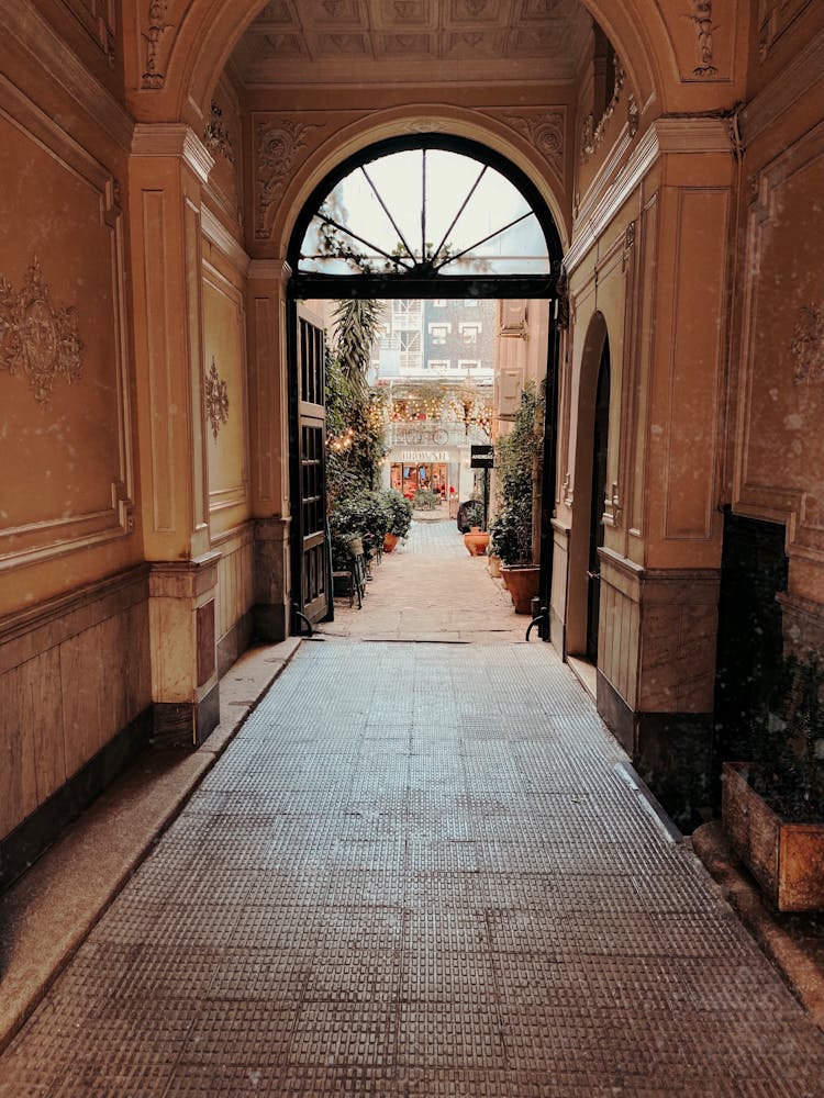 Patio In Madrid, Spain 