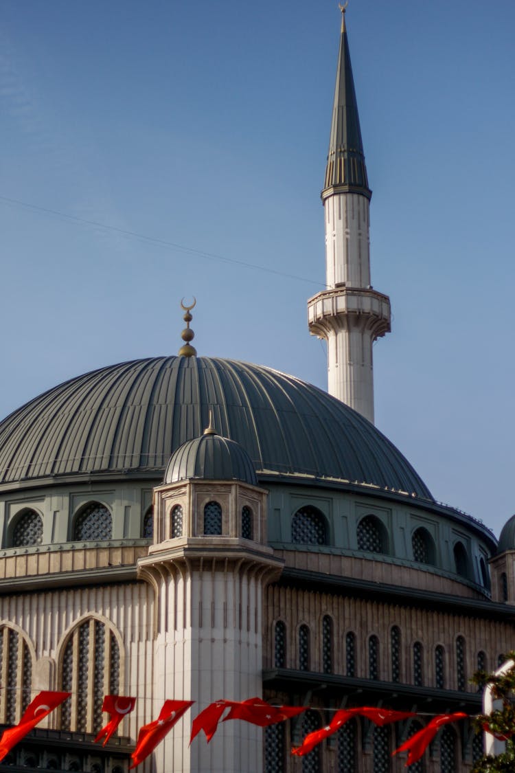 Taksim Mosque Under Blue Sky