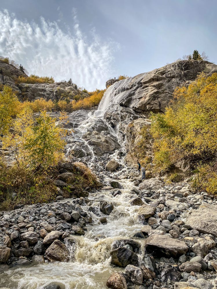 Cascade On Rocks