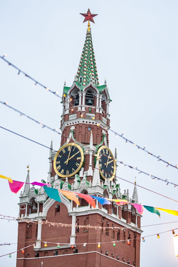 Spasskaya Tower In Moscow 