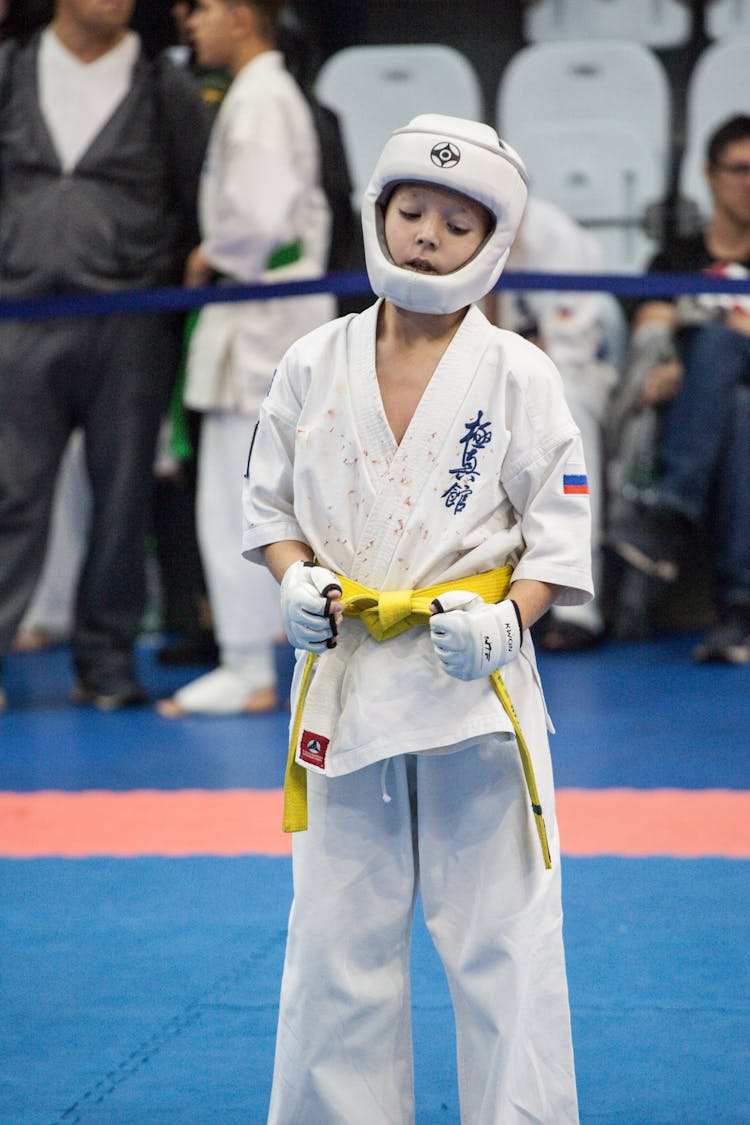 Child Participating On A Martial Art Competition