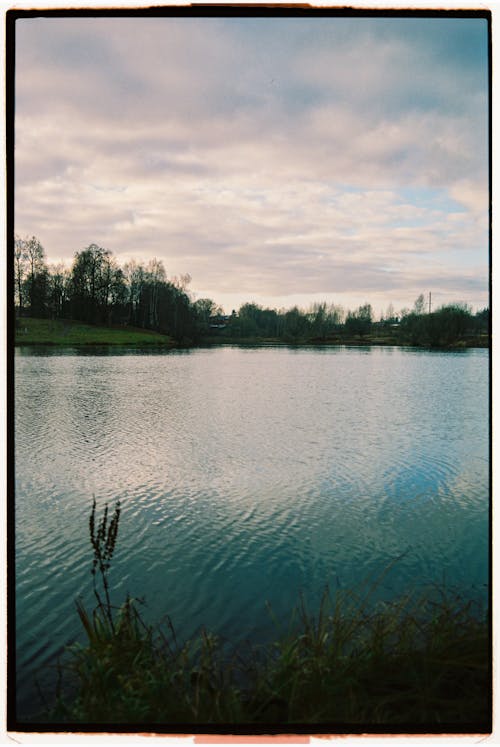 Lake under Gloomy Sky