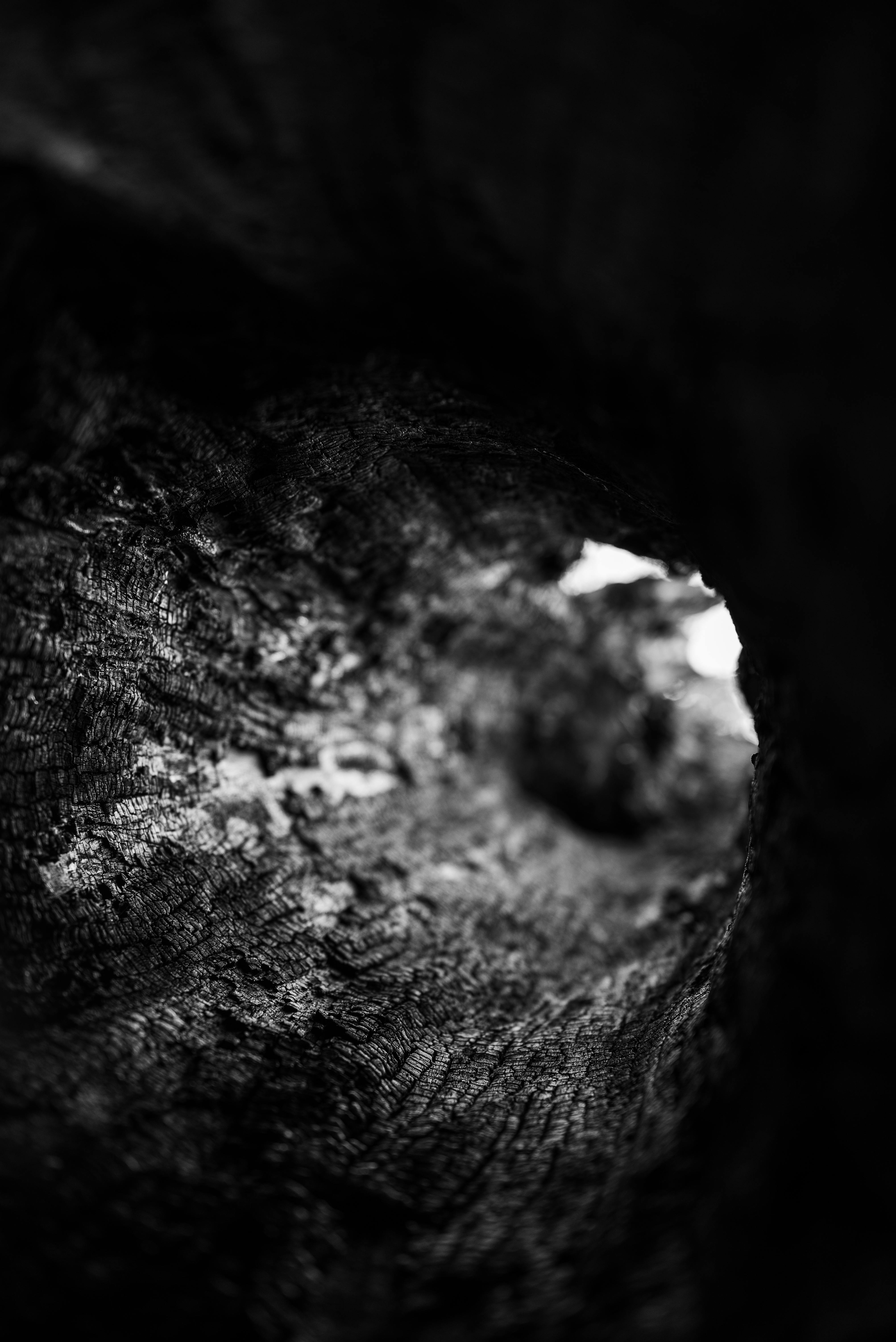 Man Eye behind Hole in Rock · Free Stock Photo