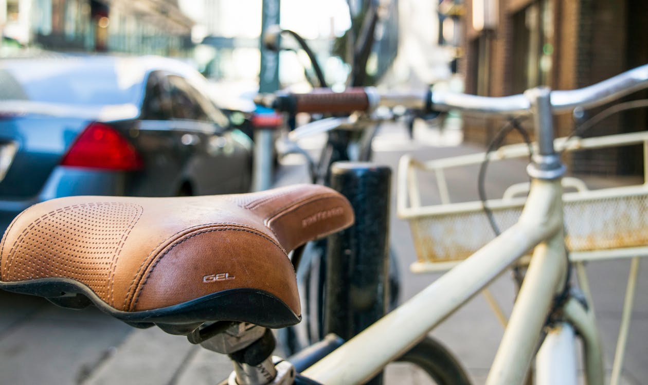 Free White Bicycle Stock Photo