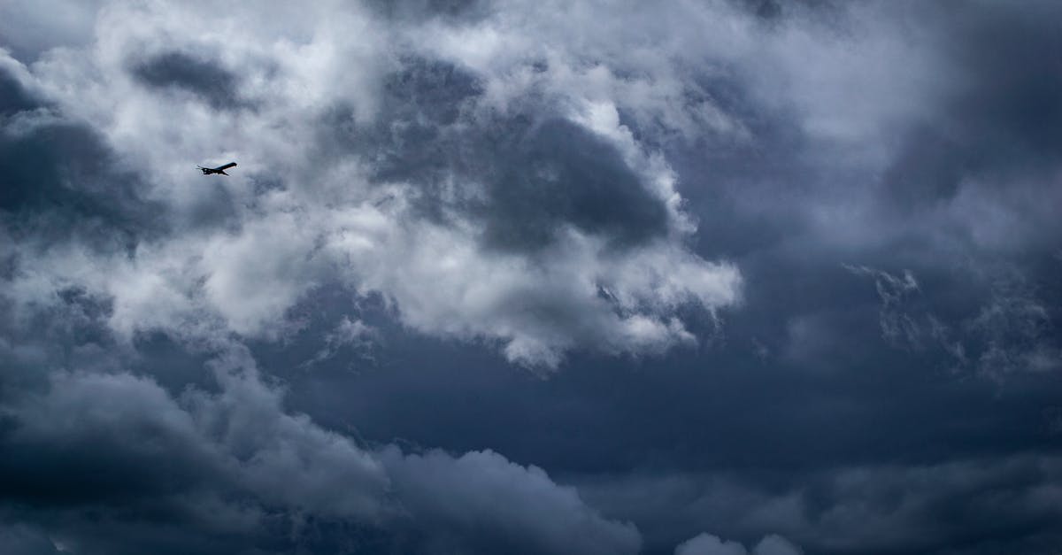 Free stock photo of aeroplane, clouds, storm