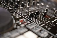 Black and Silver Audio Mixer
