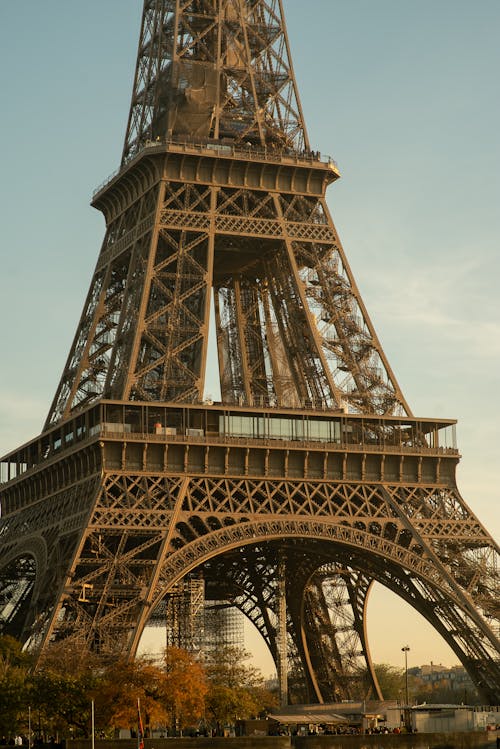 Eiffel Tower Under the Blue Sky