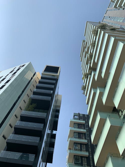 Low Angle Shot of City Buildings