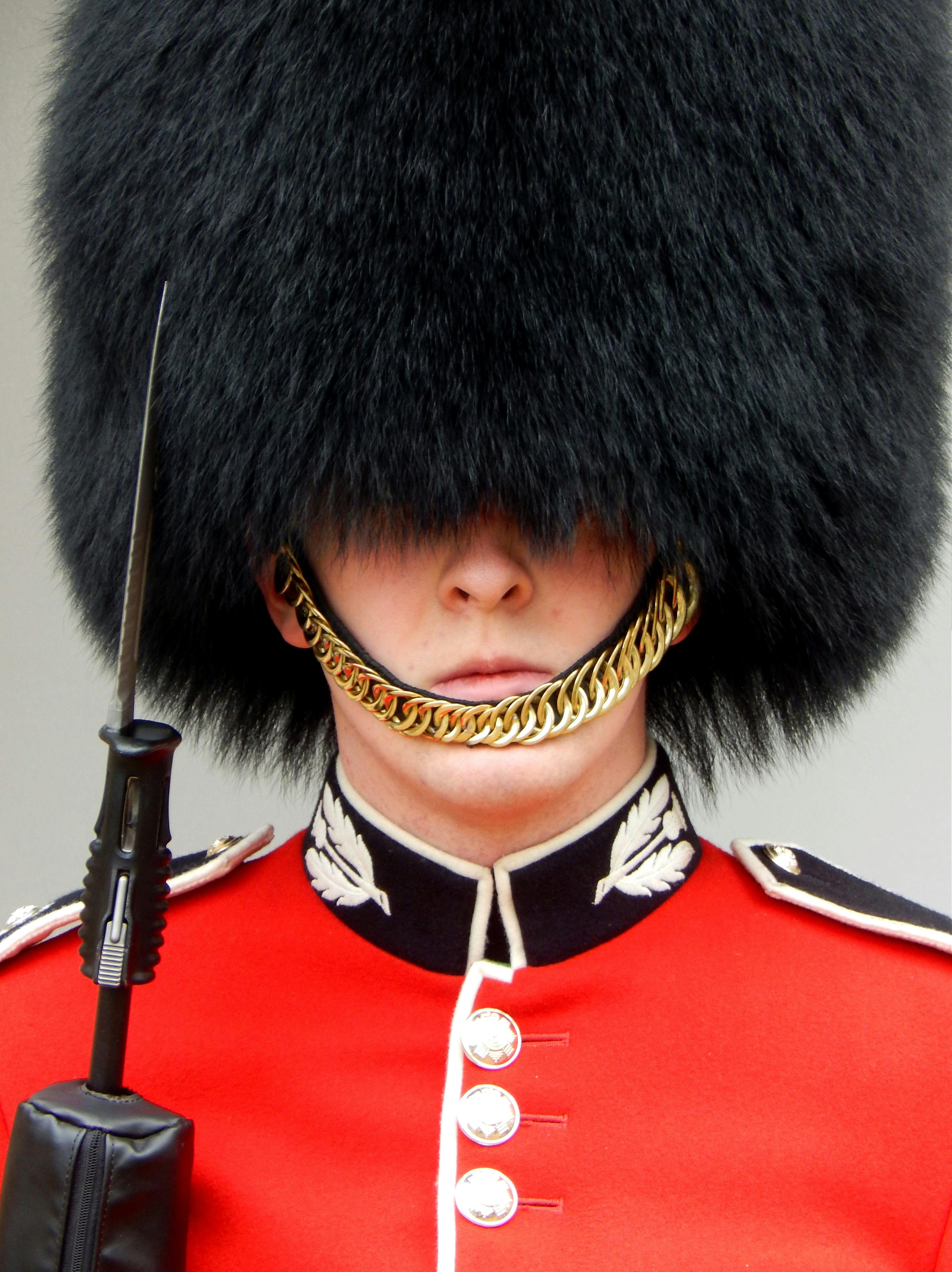 a royal guard wearing his uniform