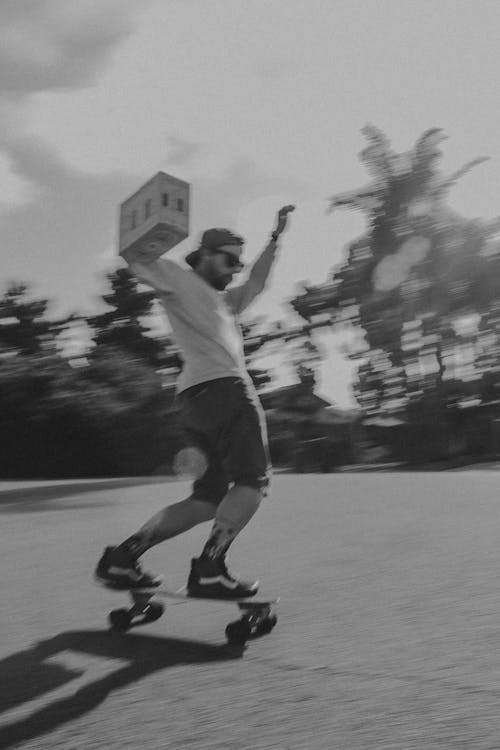 A Man Riding a Skateboard