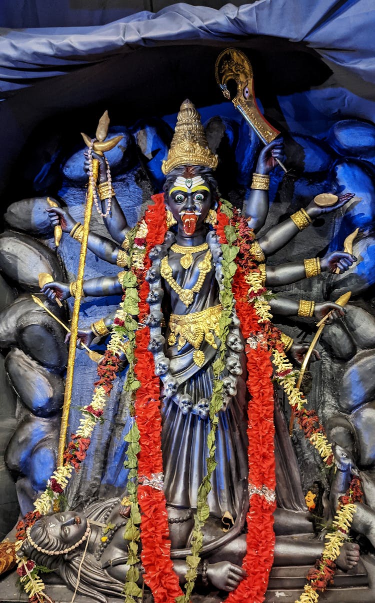 Sculpture Of Kali Goddess