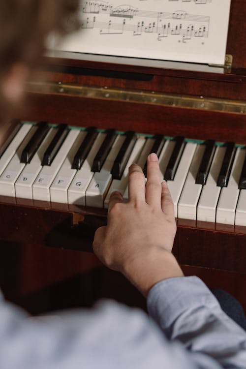A Person Playing Piano