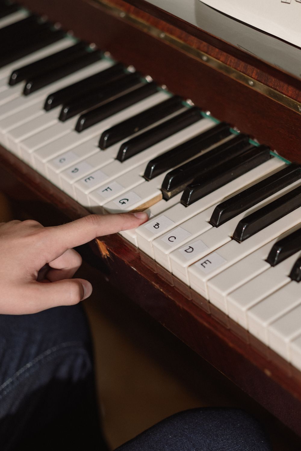 Finger Clicky Instrument A Finger Clicking the Piano Key · Free Stock Photo