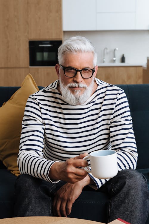 Man with Eyeglasses and Gray Hair