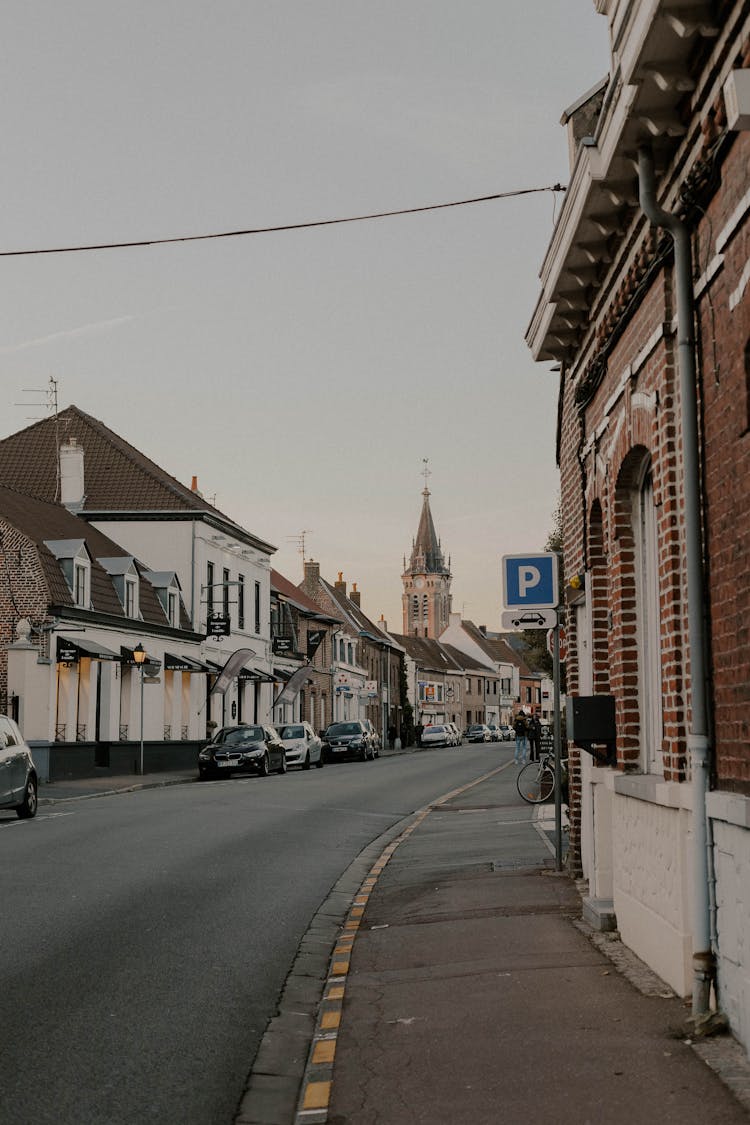 Empty Street In Town