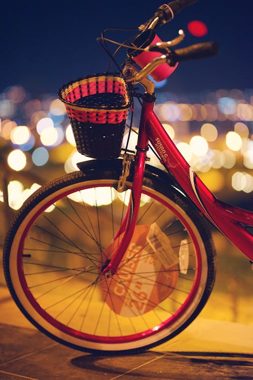 คลังภาพถ่ายฟรี ของ กลางคืน, ความชัดลึก, จักรยาน