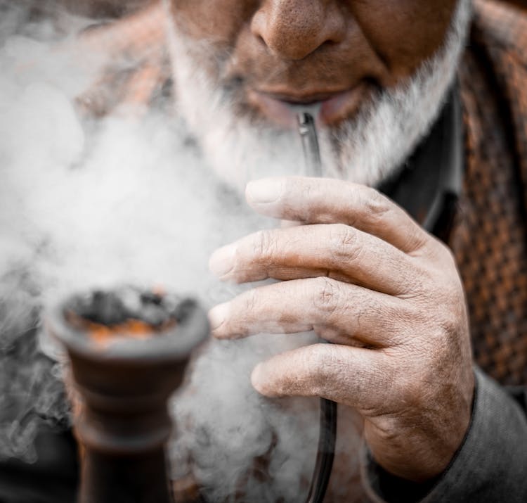 Man Smoking Pipe