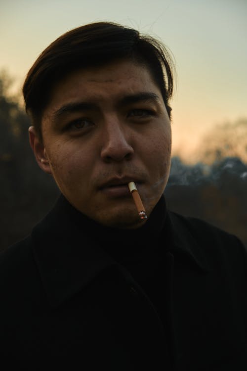 Ingyenes stockfotó ázsiai férfi, cigaretta, dohányos témában