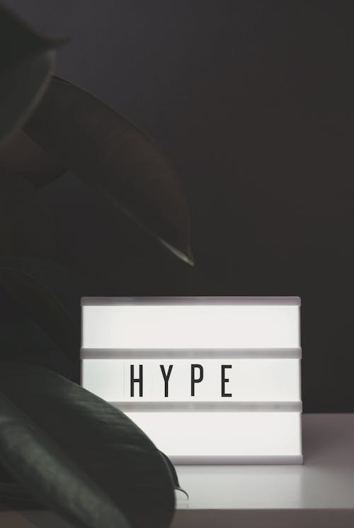 Hype İşaretinin Gri Tonlamalı Fotoğrafçılığı