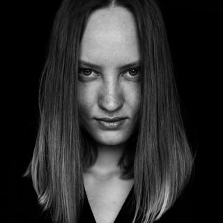 Black and white headshot — photo by Yuliya Zdobnova on Pexels