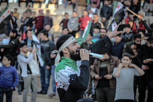 People Protesting on the Street 