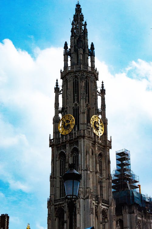 教堂塔樓, 時鐘, 比利時 的 免费素材图片