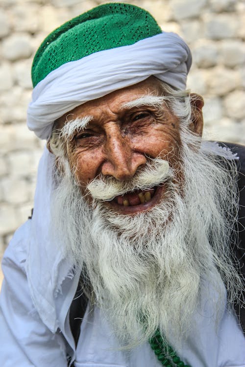 Free Elderly Man Smiling Wearing Green Hat Stock Photo
