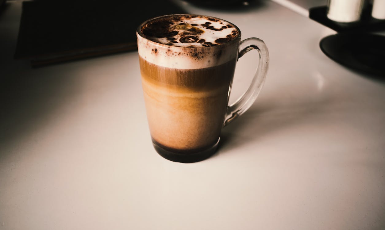 Free Clear Glass Mug Filled With Coffee Stock Photo